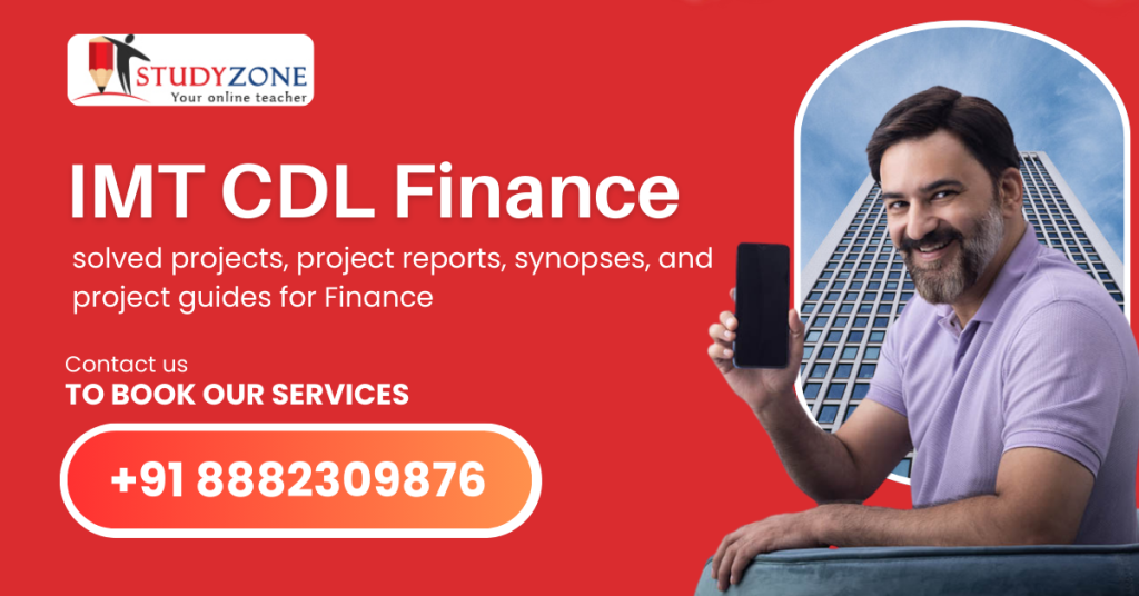 IMT CDL Finance project report